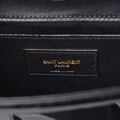 Saint Laurent Patent Small Monogram Kate Satchel Black 7 of 8