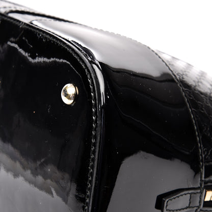 Gucci Patent Microguccissima Large Nice Top Handle Dome Bag Black 10 of 14