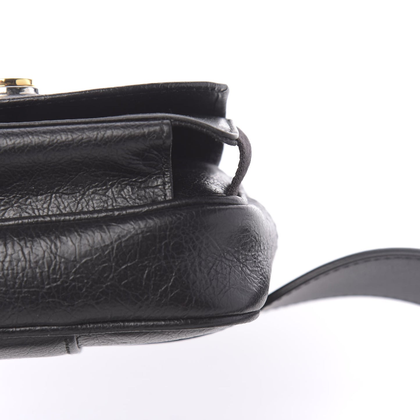 Fluffy Calfskin Mini Morpheus Belt Bag 70 28 Black
