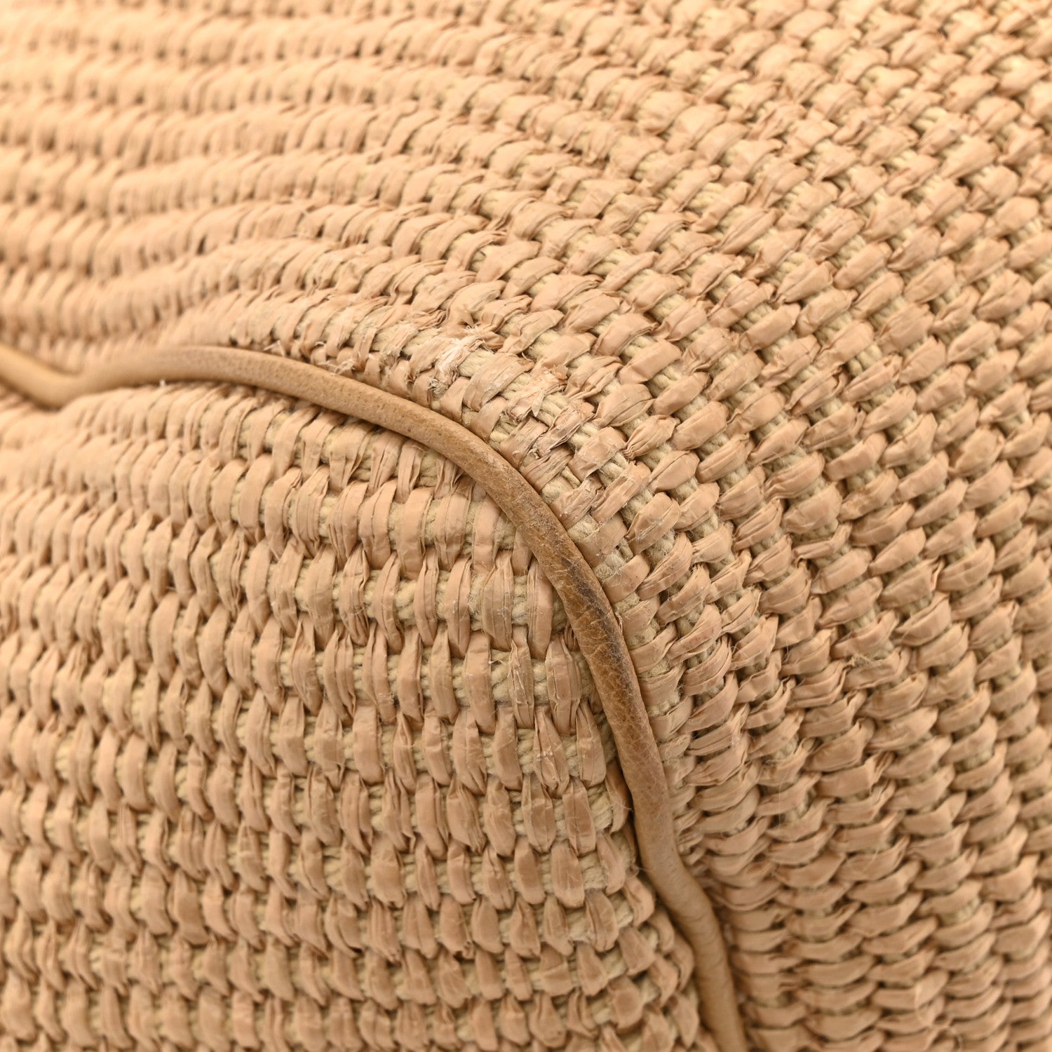 Loro Piana Cotton Raffia Puffy Pouch Clutch Bag 12 of 13