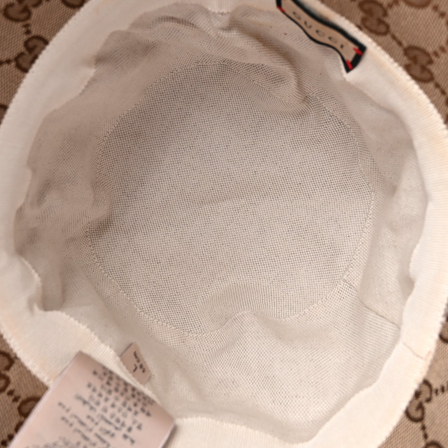 Monogram Wide Brim Hat L Beige