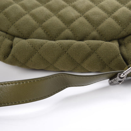 Chanel Canvas Lambskin Quilted Coco Cuba Charms Waist Bag Khaki 13 of 14