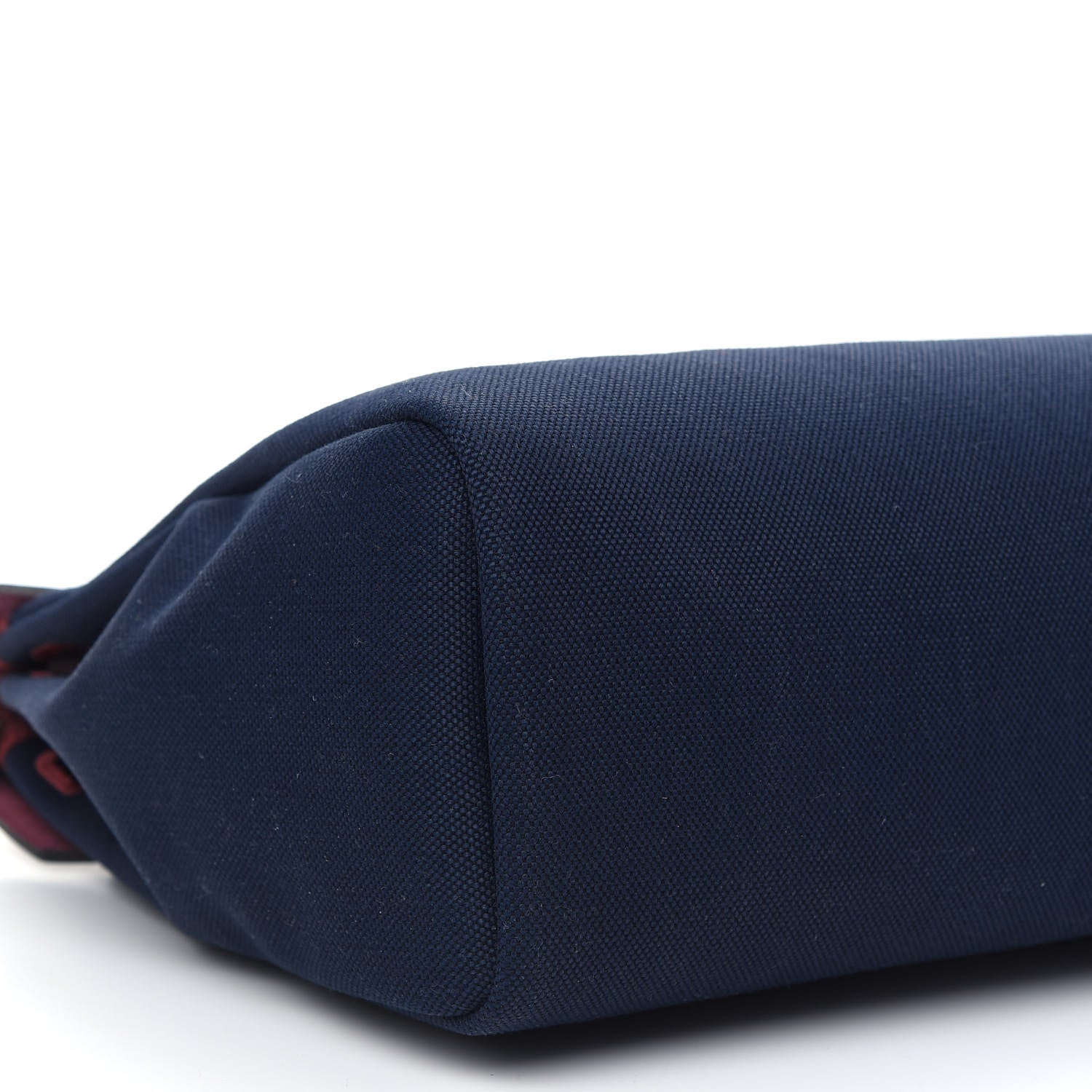 Hermes Toile Militaire Vache Hunter Herbag Zip Retourne 31 PM Rouge Sellier Bleu Marine 9 of 10