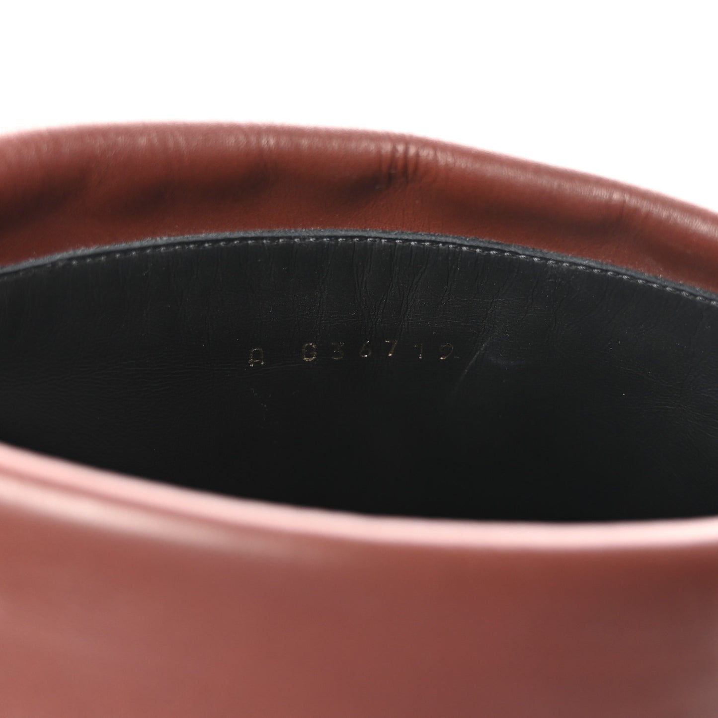 Calfskin CC Fold Over Boots 38 Black Brown