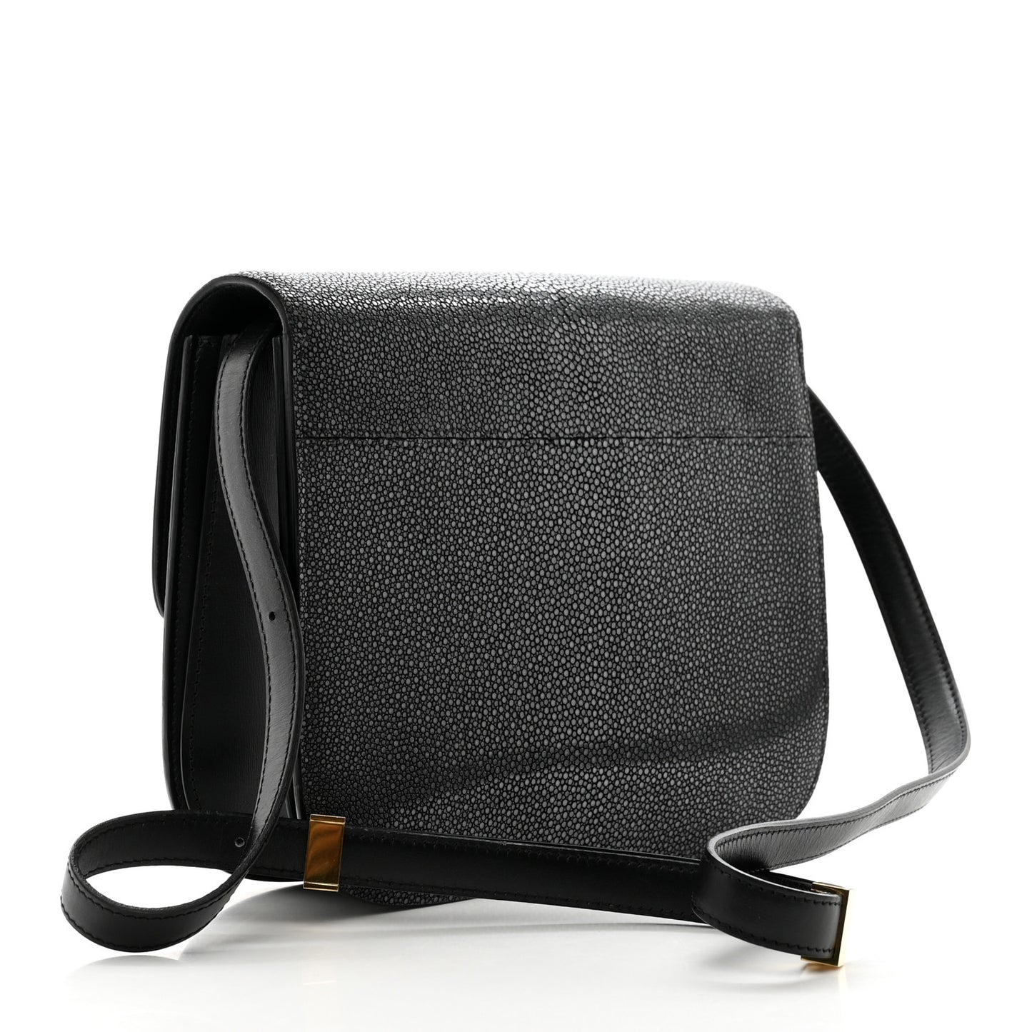 Stingray Medium Classic Box Flap Bag Black