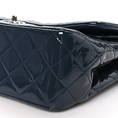 Chanel Patent Quilted Jumbo Double Flap Navy 10 of 10