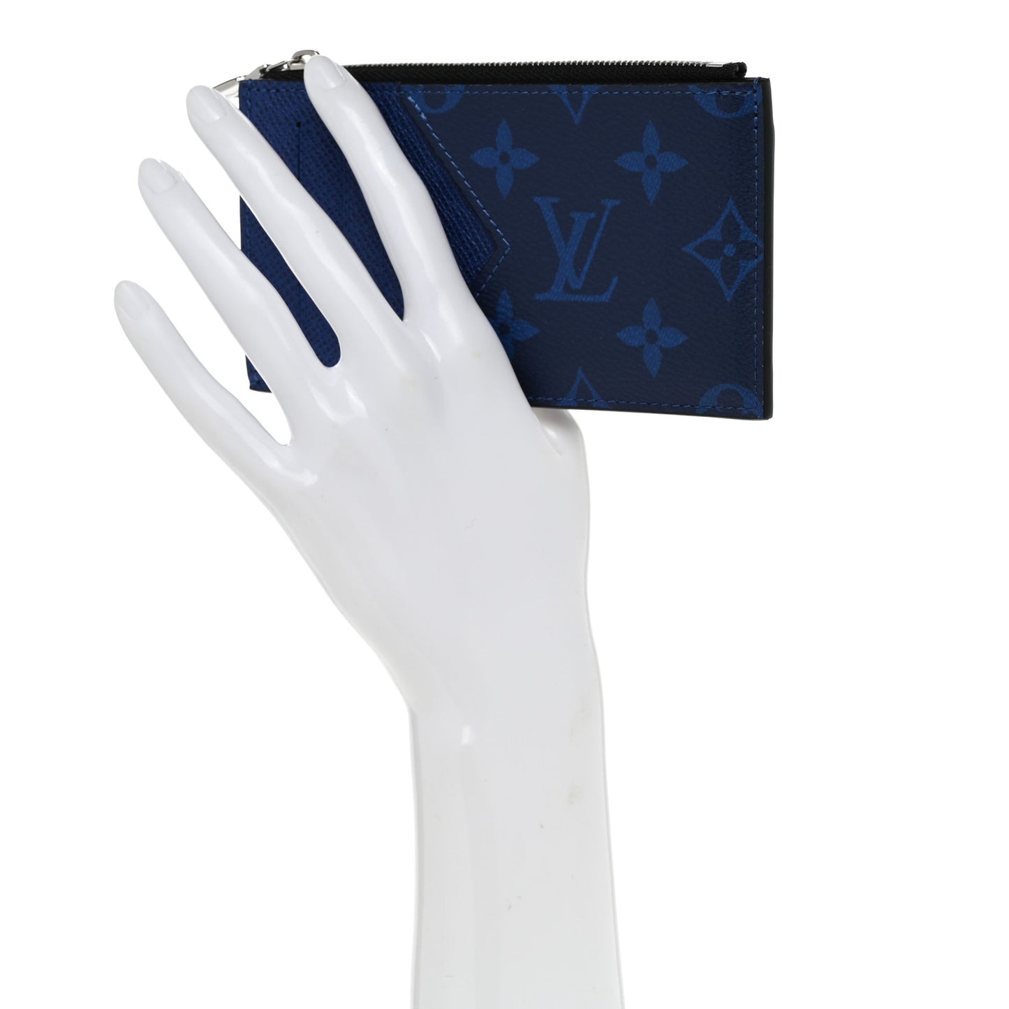 Monogram Taiga Coin Card Holder Cobalt