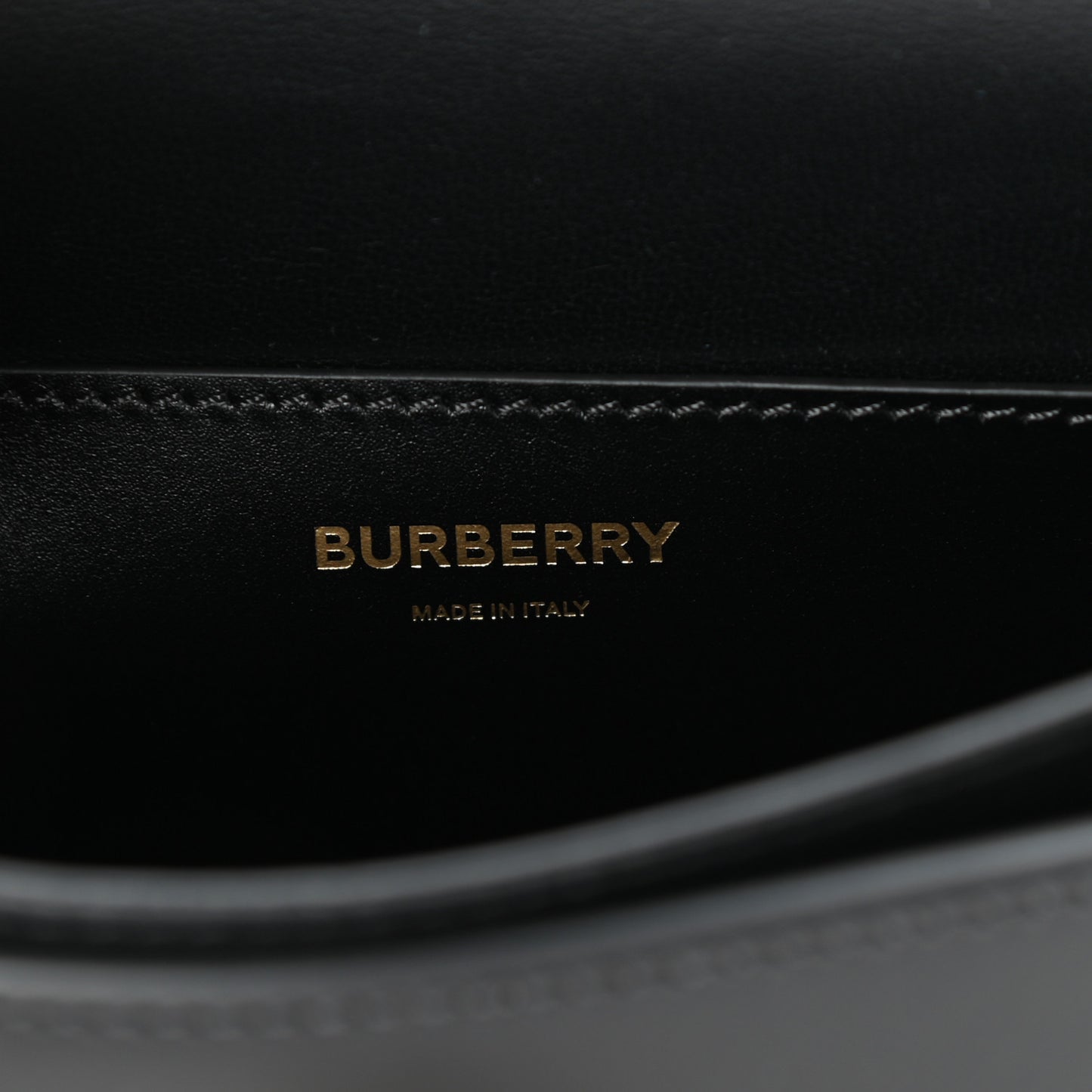 Calfskin TB Chain Belt Bag Black