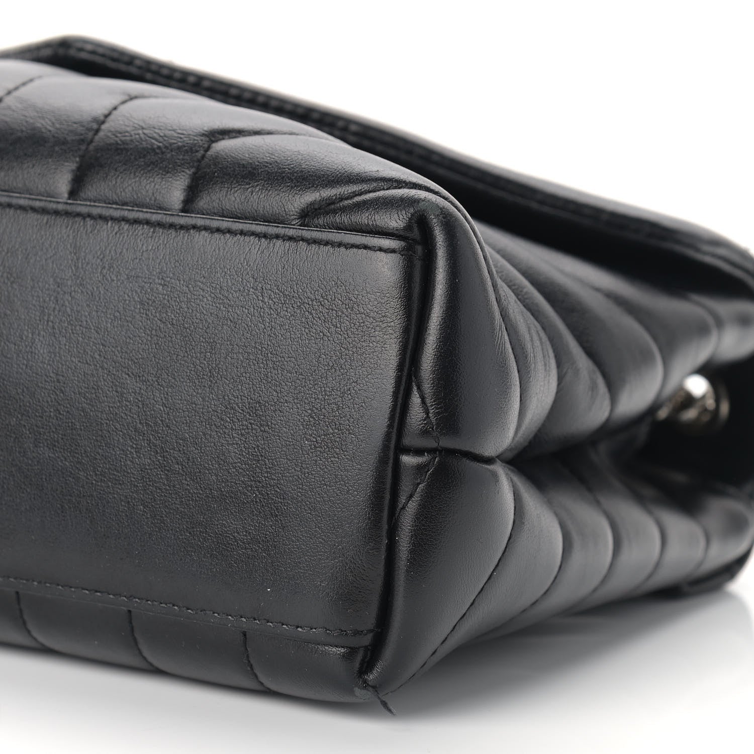 Saint Laurent Calfskin Y Quilted Monogram Small Loulou Chain Satchel Black 8 of 10