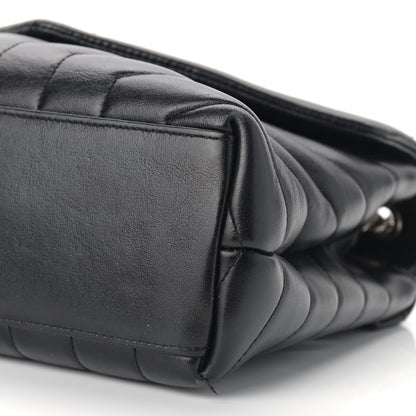 Saint Laurent Calfskin Y Quilted Monogram Small Loulou Chain Satchel Black 8 of 10