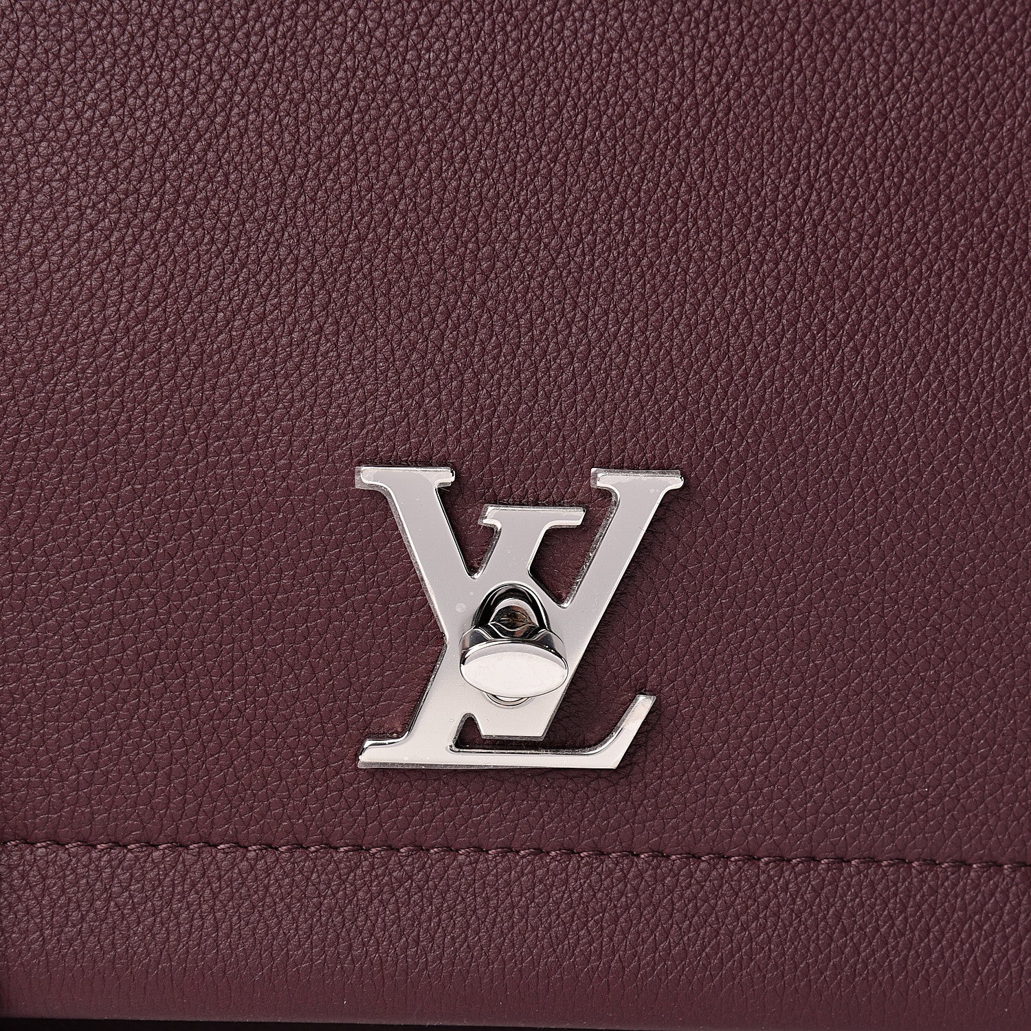 Louis Vuitton Soft Calfskin Lockme II Top Handle Prune 7 of 9