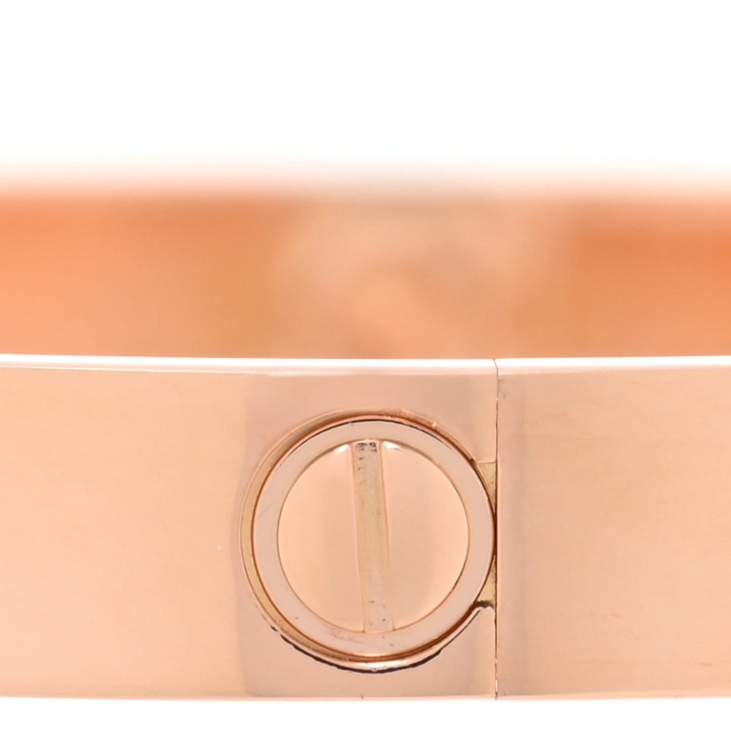 18K Pink Gold 4 Diamond LOVE Bracelet 17