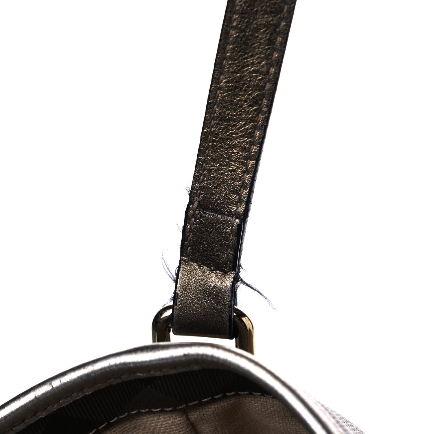 Burberry Metallic Nova Check Small Canterbury Tote Gold 11 of 15