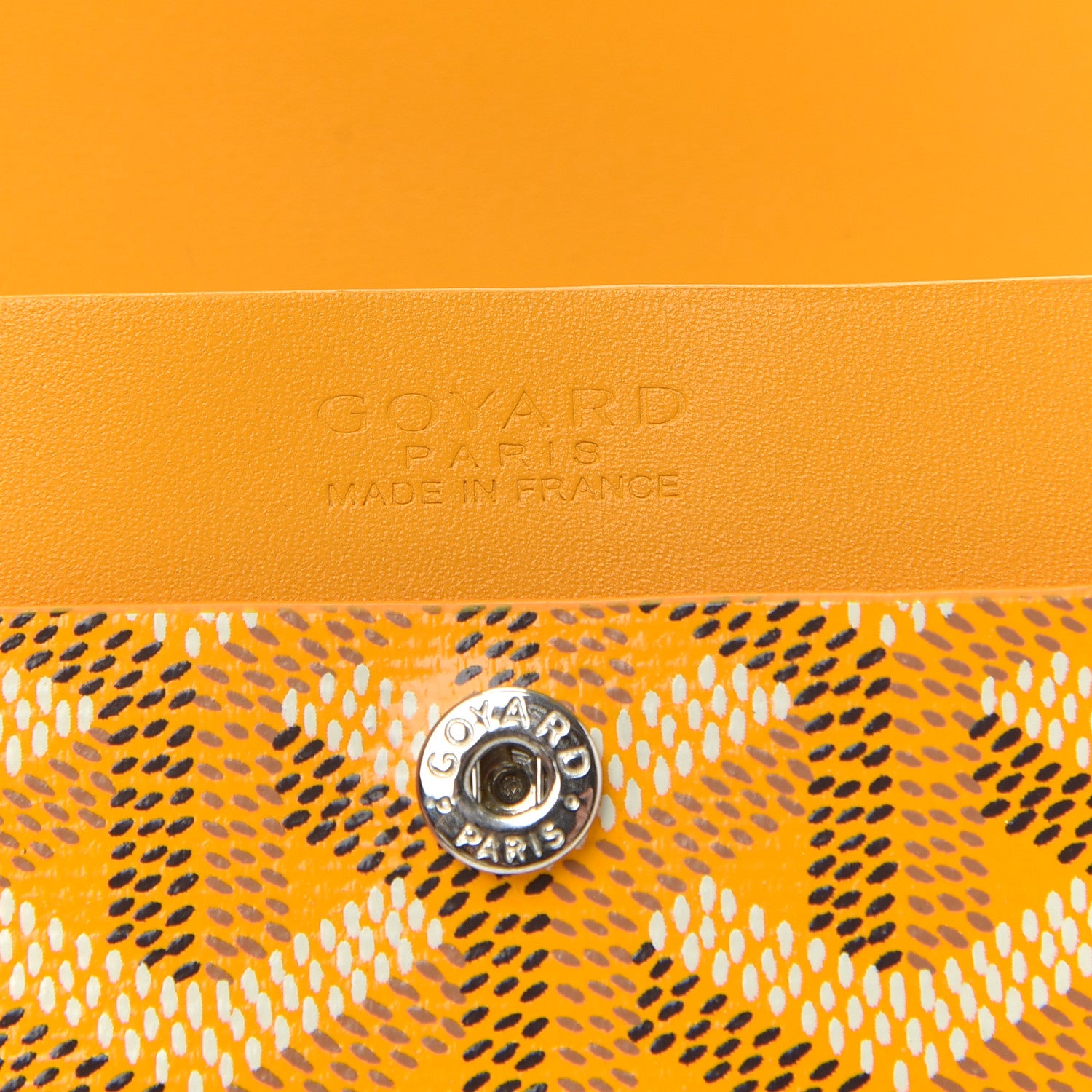 Goyard Goyardine Marigny Coin Purse Wallet Yellow 7 of 7