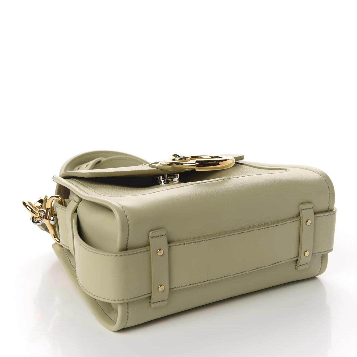 Calfskin Mini Tess Day Bag Light Eucalyptus