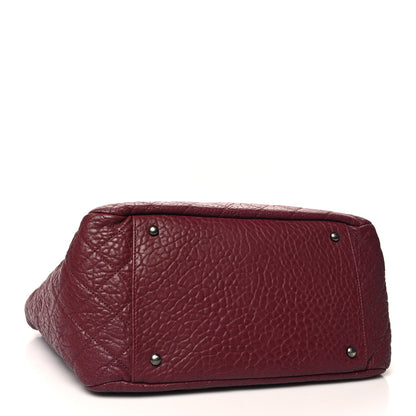 Chanel Crumpled Lambskin Quilted Large Tote Burgundy 4 of 11