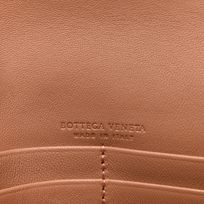 Bottega Veneta Nappa Intrecciato Checker Chain Wallet Beige Red 7 of 9