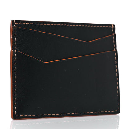 Loewe Calfskin Puzzle Card Holder Black 3 of 8