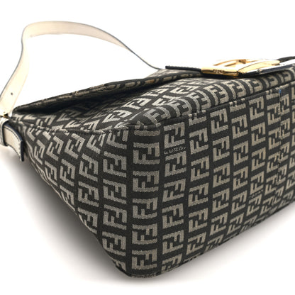 Fendi Zucchino Vitello Mama Baguette White 8 of 9