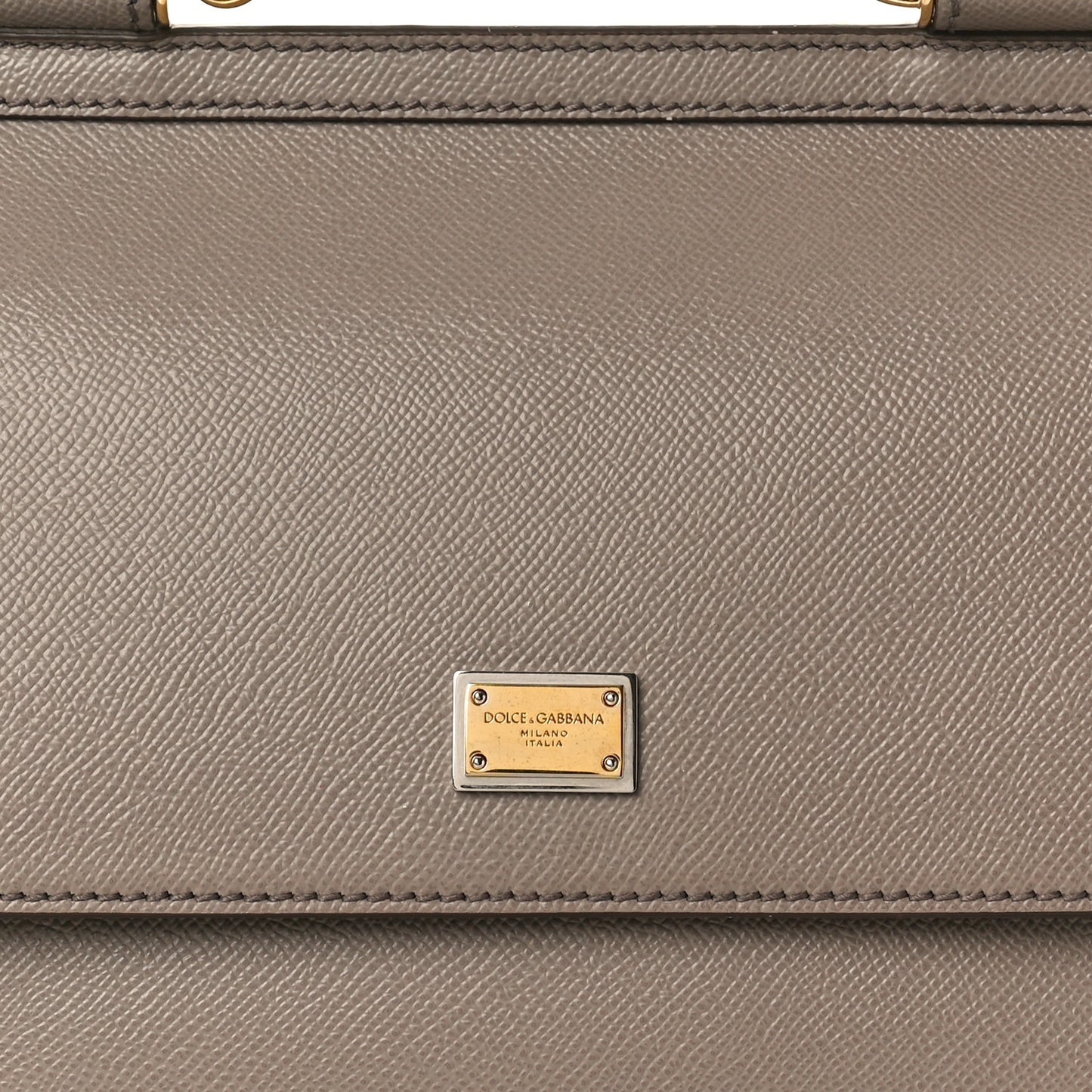 DOLCE & GABBANA Dauphine Small Miss Sicily Satchel Grey