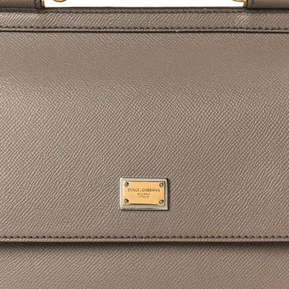 Dolce & Gabbana DOLCE & GABBANA Dauphine Small Miss Sicily Satchel Grey 7 of 9