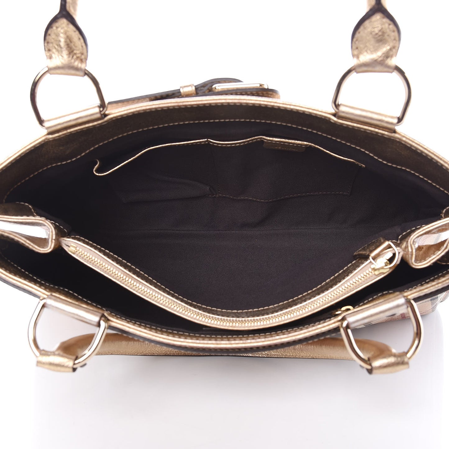 Haymarket Check Tote Gold