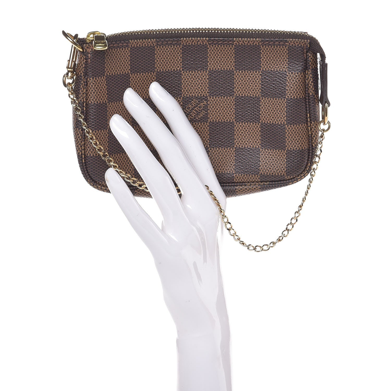 Louis Vuitton Damier Ebene Mini Pochette Accessories 2 of 8