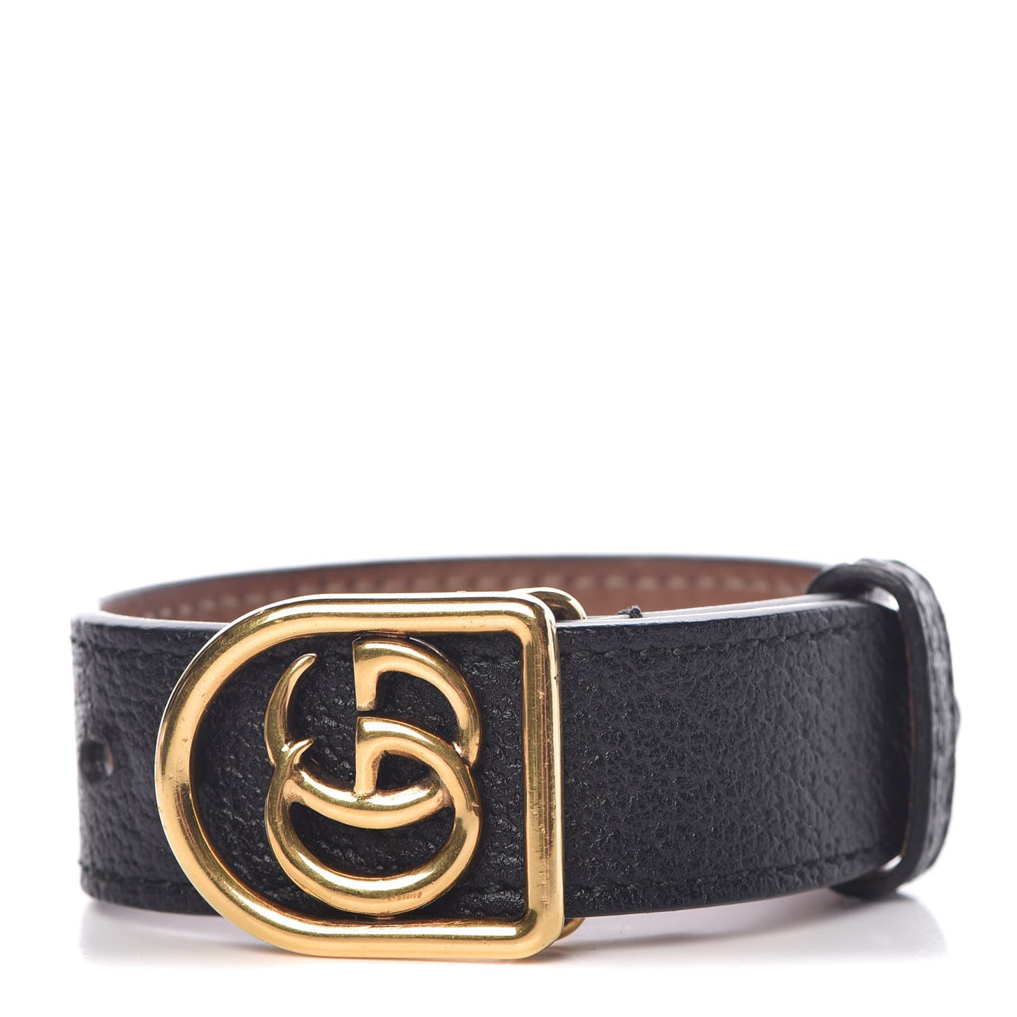 Calfskin Marmont Double G Bracelet Black