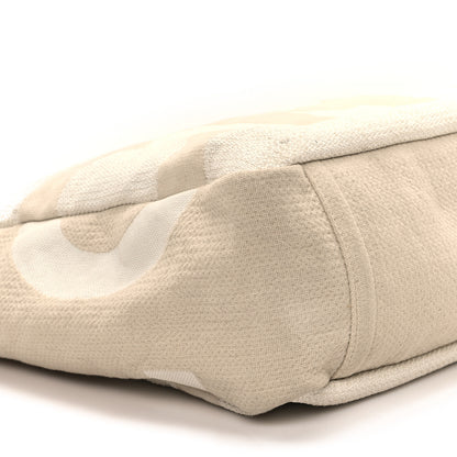 Chanel Canvas Large Shopping Tote White Beige 9 of 11