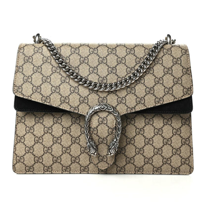 Gucci GG Supreme Monogram Medium Dionysus Shoulder Bag Black 1 of 10