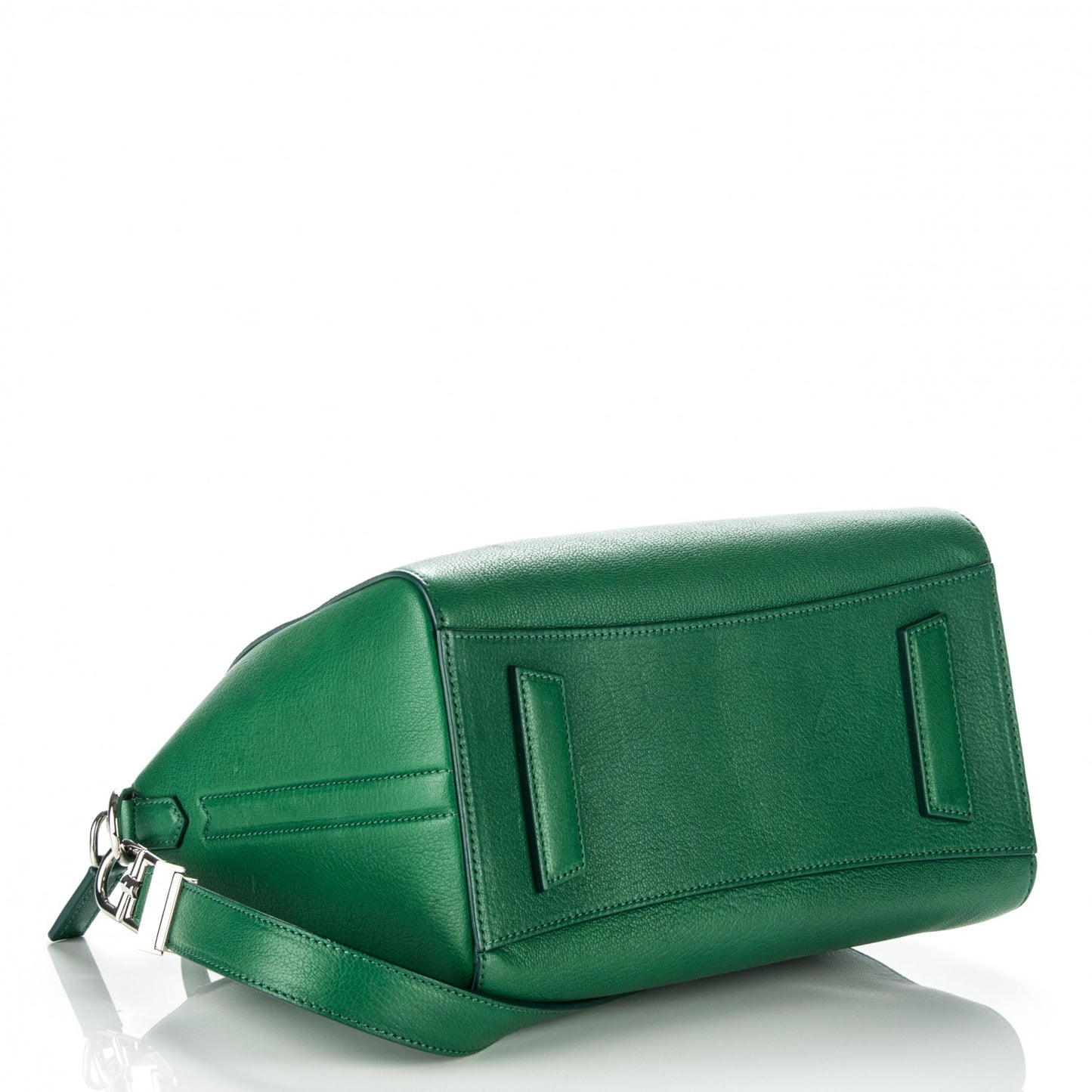 Sugar Goatskin Small Antigona Emerald