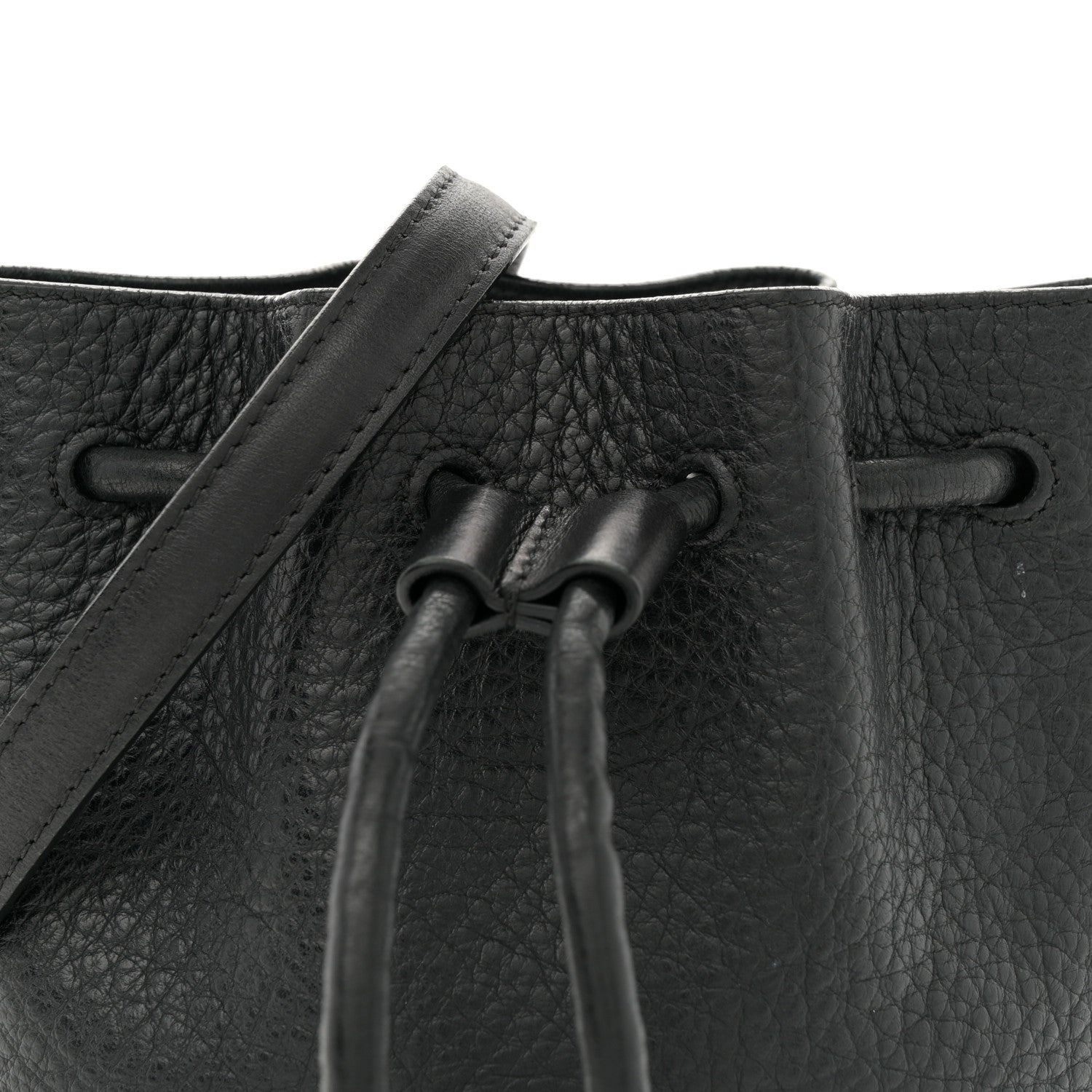 Proenza Schouler Calfskin Buffalo Mini Bucket Bag Black 7 of 10