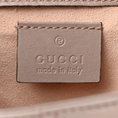 Gucci Calfskin Matelasse Super Mini GG Marmont Shoulder Bag Porcelain Rose 5 of 8