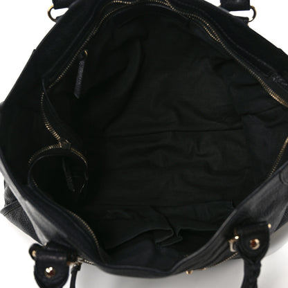 Balenciaga Chevre Gold Metallic Edge Hardware City Black 5 of 11
