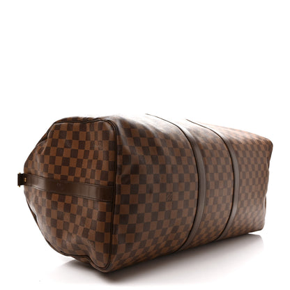 Louis Vuitton Damier Ebene Keepall Bandouliere 55 4 of 12