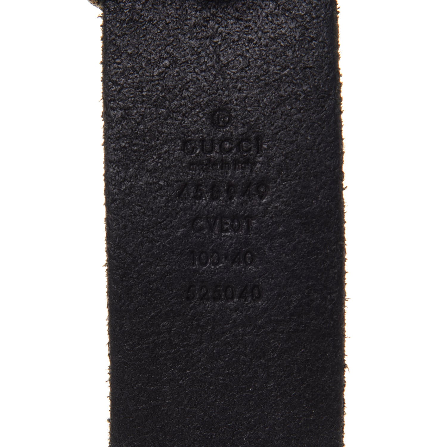 Gucci Faded Calfskin Snake Double G 40mm Belt 100 40 Black 3 of 4