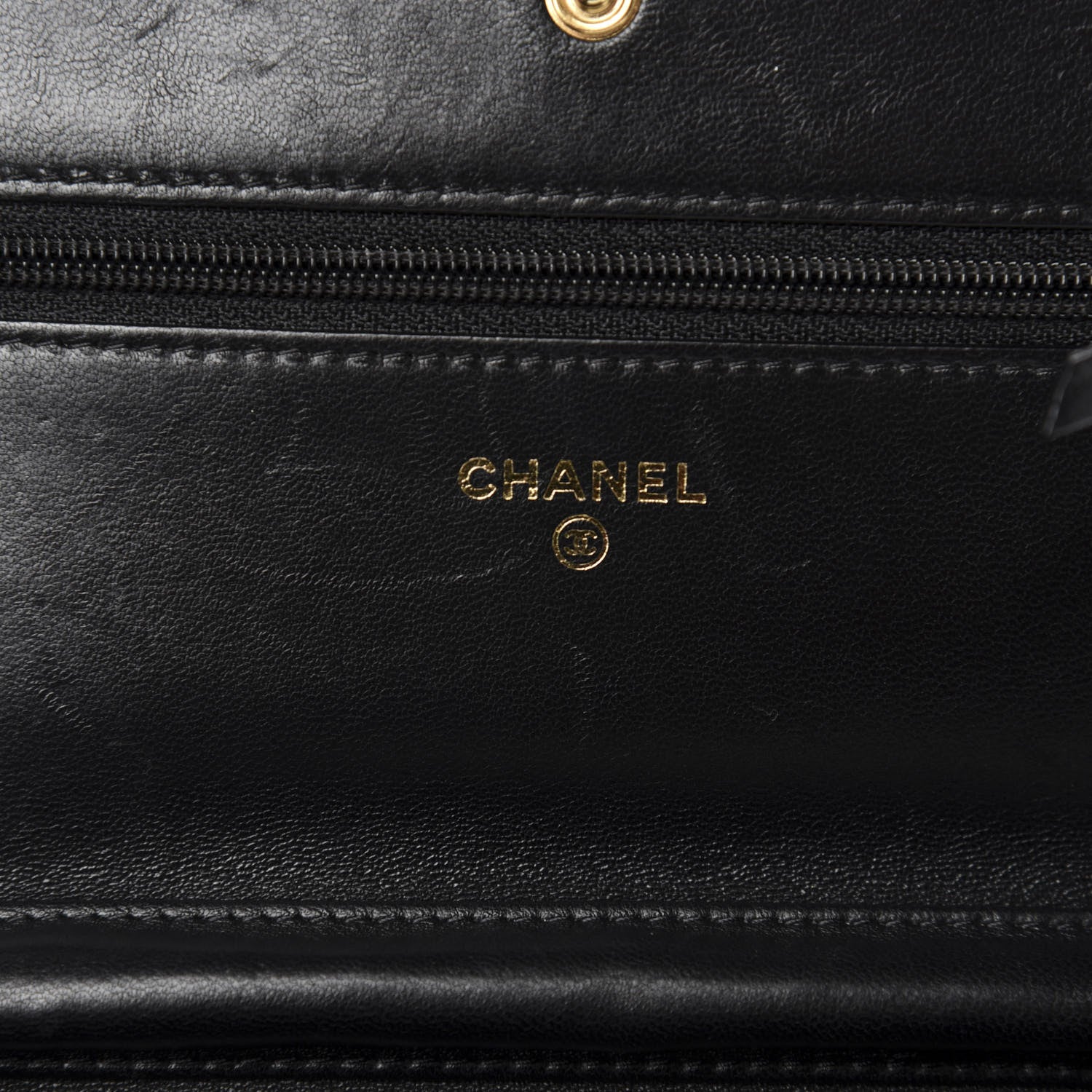Chanel Lambskin Quilted Boy Wallet On Chain WOC Black 9 of 13