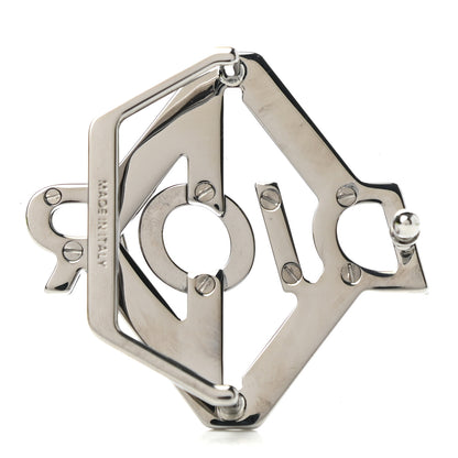 Christian Dior Palladium CD Diamond Belt Buckle 2 of 4