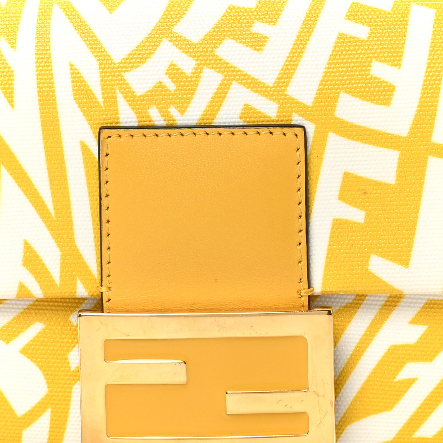 Fendi X SARAH COLEMAN Glazed Canvas Vitello King FF Vertigo Mini