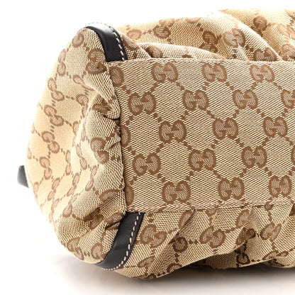 Gucci Monogram Medium D Gold Ring Hobo Dark Brown 8 of 9