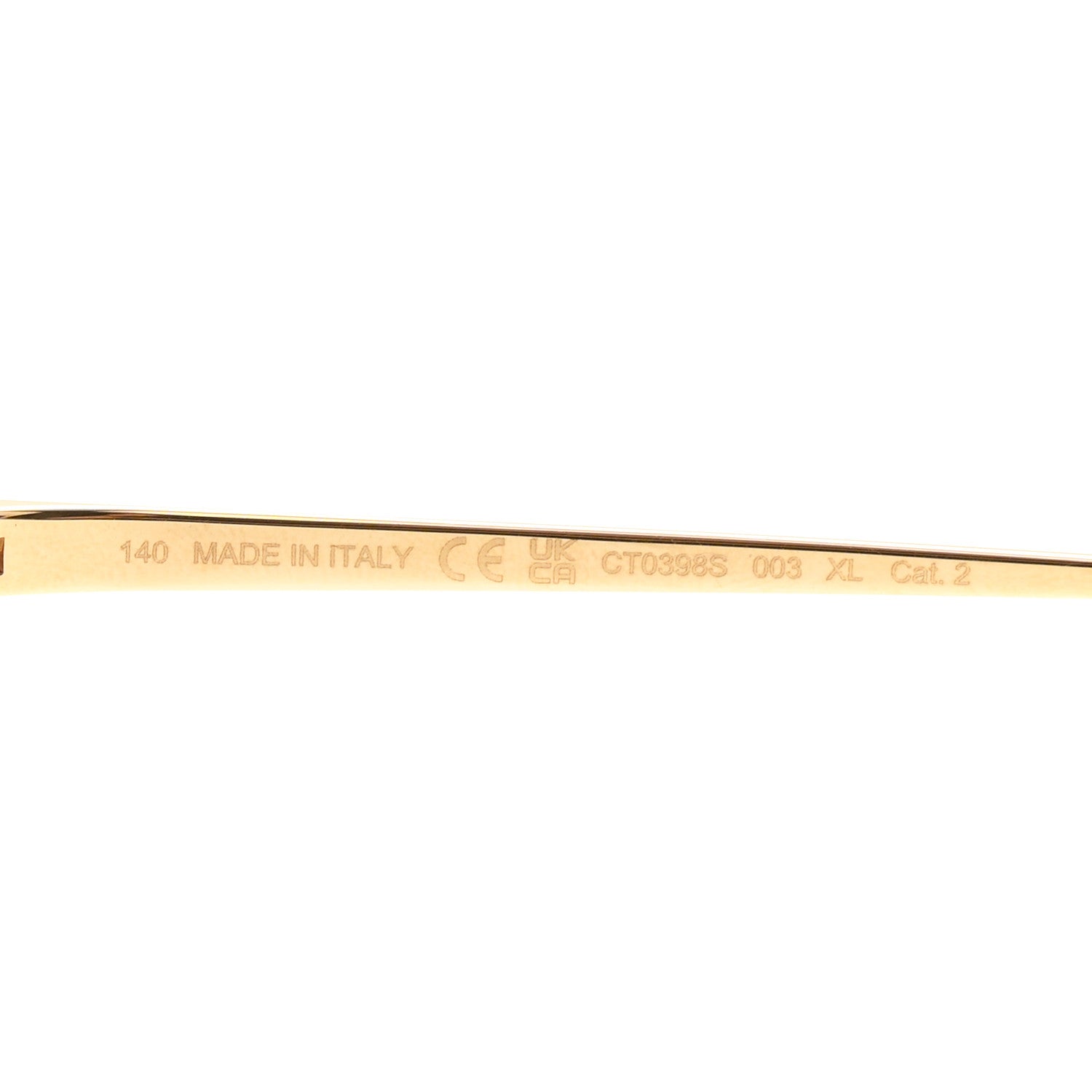 Cartier Panthere De Cartier Butterfly Sunglasses CT0398S Gold Pink 5 of 7