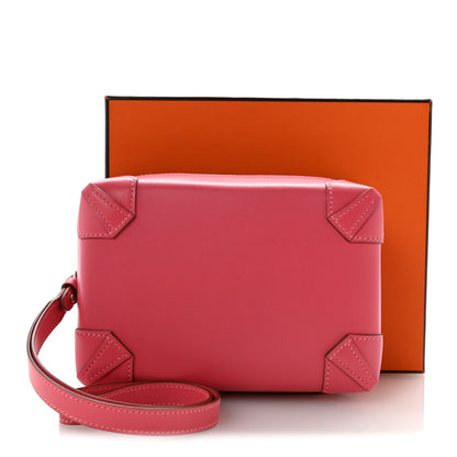Hermes Tadelakt Mini Pochette Maxibox Rose Lipstick 9 of 9