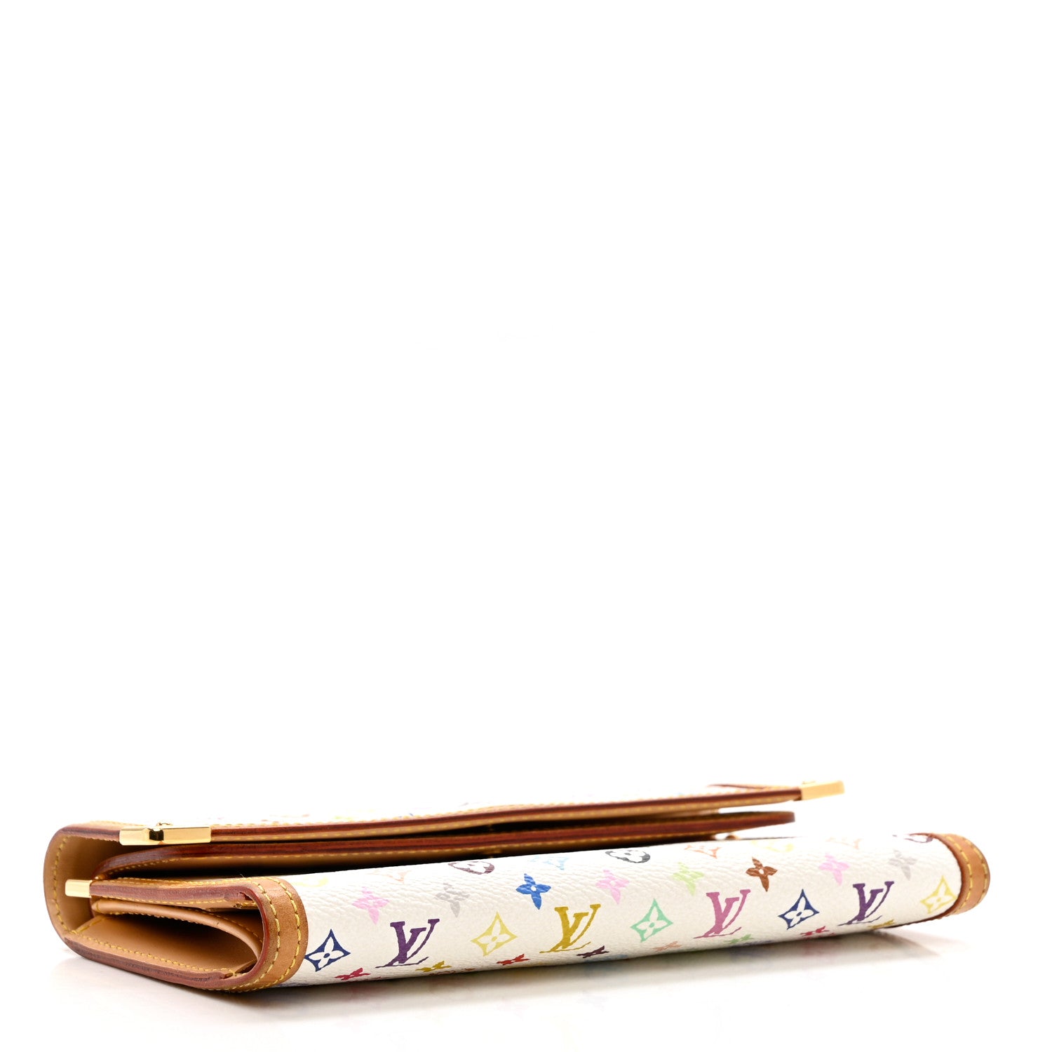 Louis Vuitton Monogram Multicolor Porte Tresor International Wallet White 4 of 7
