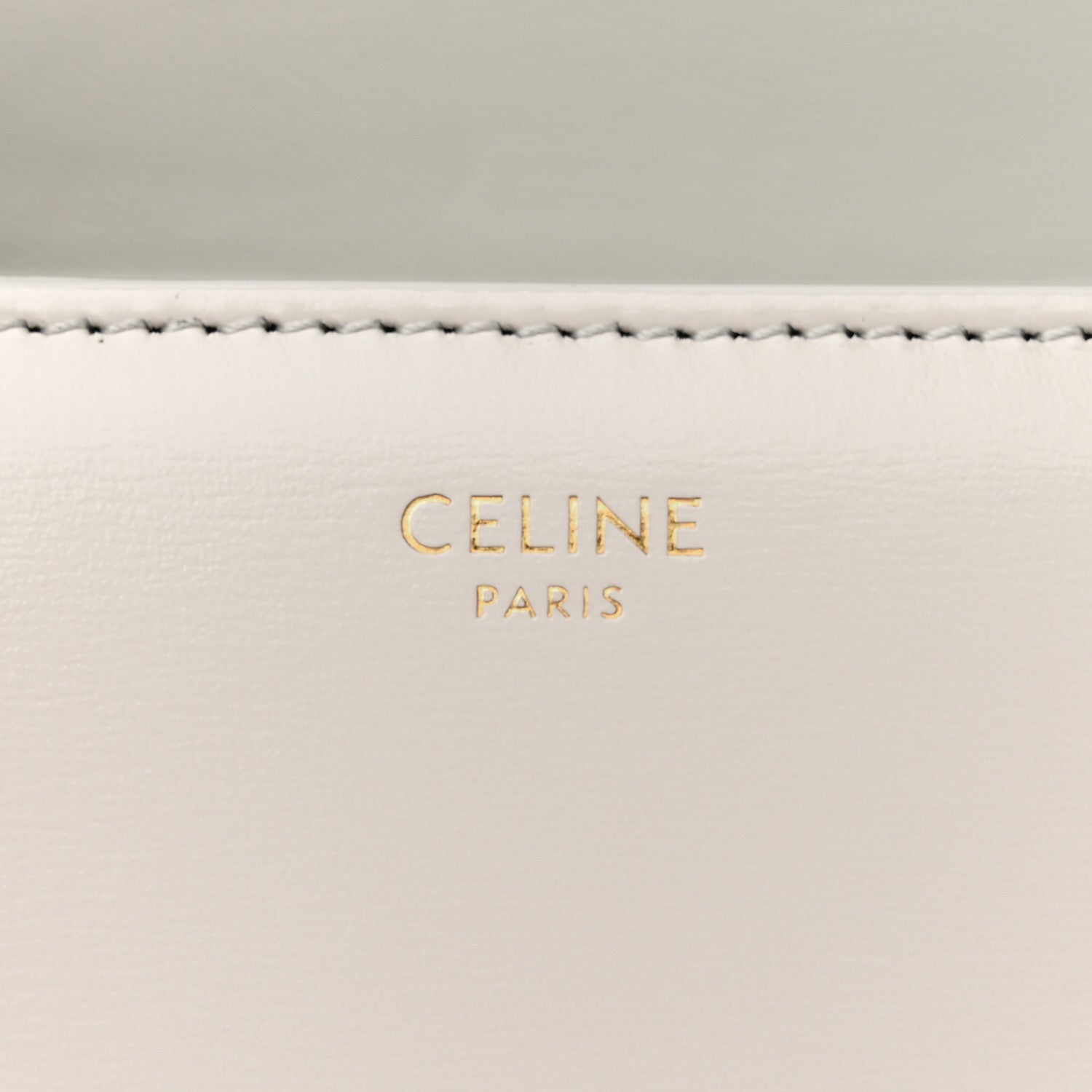 Celine Shiny Calfskin Teen Triomphe Chalk 6 of 12