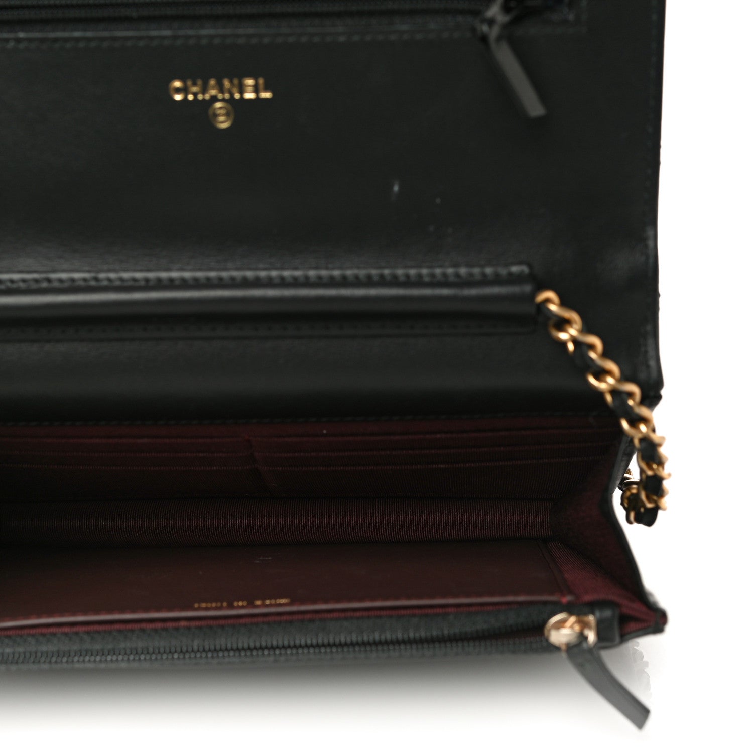 Chanel Aged Calfskin Quilted Lucky Charms 2.55 Reissue Wallet On Chain WOC Black 5 of 12
