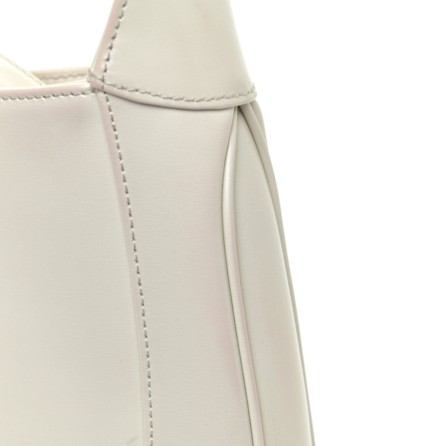 Boarded Dyana Lux Calfskin Small Jackie 1961 Hobo Mystic White
