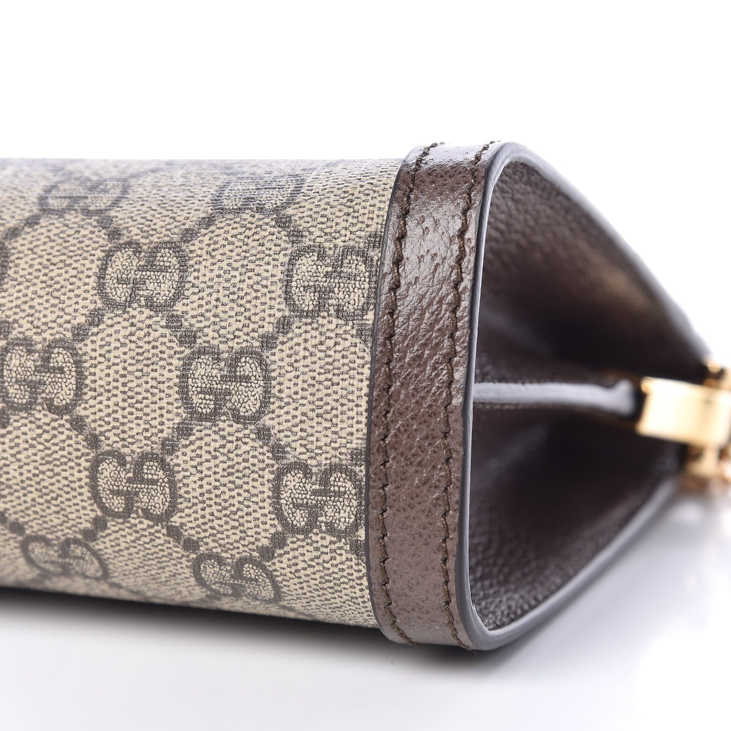 Gucci GG Supreme Monogram Web Small Ophidia Chain Shoulder Bag Brown 9 of 9