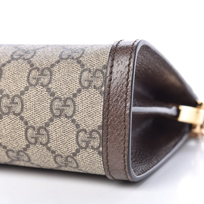 Gucci GG Supreme Monogram Web Small Ophidia Chain Shoulder Bag Brown 9 of 9