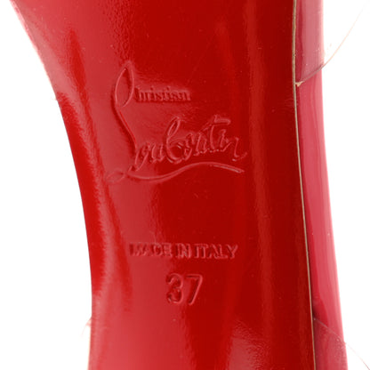 Christian Louboutin Patent PVC Nosy 100 Pumps 37 Begonia 7 of 12