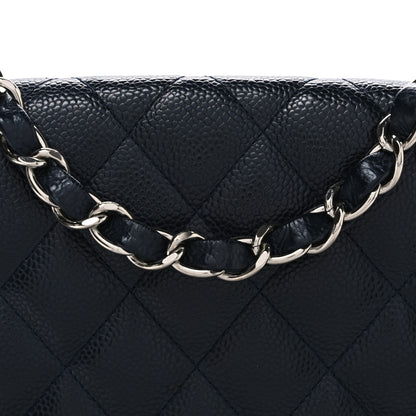 Chanel Caviar Quilted Jumbo Single Flap Navy 8 of 12